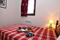 Les Terrasses du Corbier slaapkamer met 2-persoonsbed