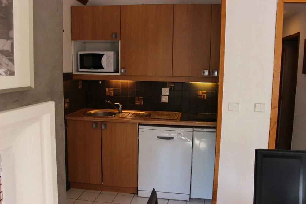 Chalet Diamant - keuken met vaatwasser en magnetron (DIA22)