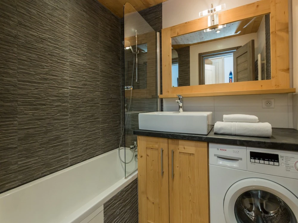 Chanteneige Croisette - wasmachine in de badkamer