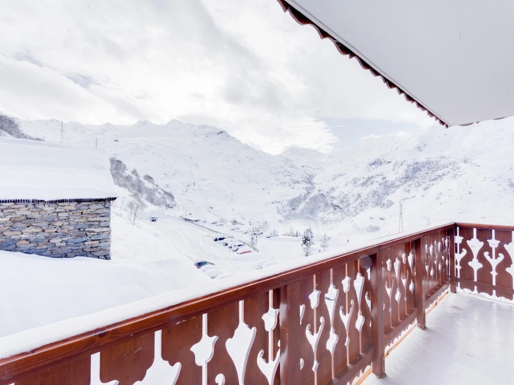 Les Chalets L'adonis - uitzicht op het balkon