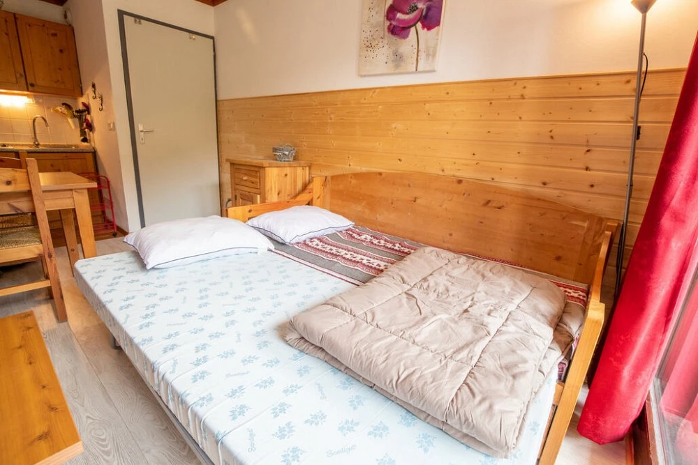 Les Chalets du Thabor - woonkamer met slaapbank