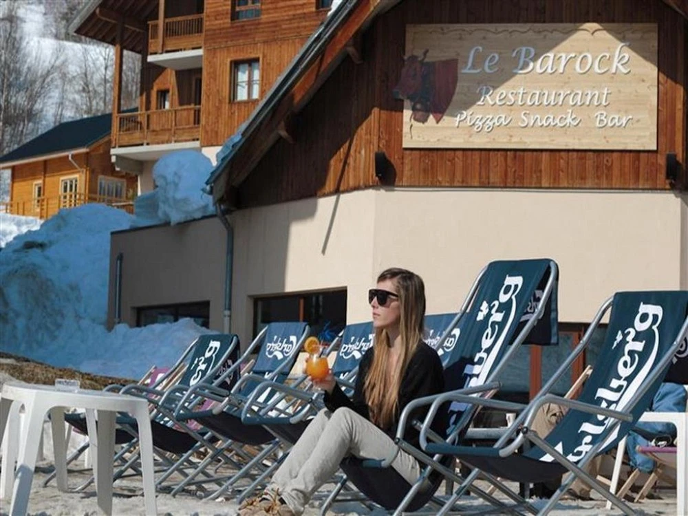 L'Oree des Pistes liggen in de zon