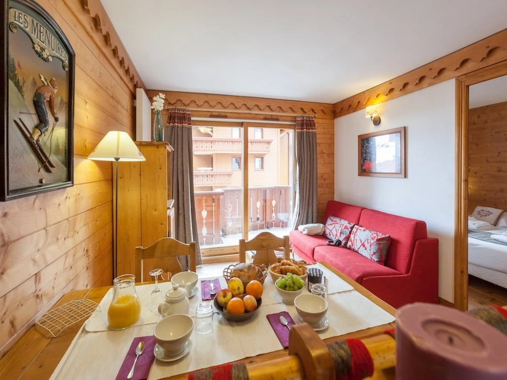 Les Alpages de Reberty - eettafel in de woonkamer