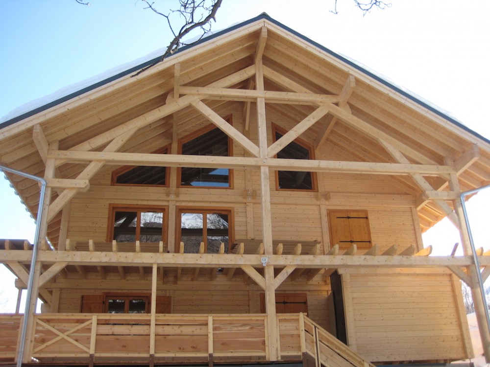 Chalet Franklin en Thomas - houten voorgevel