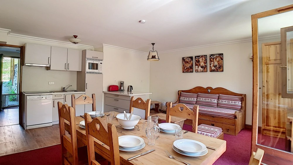 Les Cristaux *** -  2-kamer apt. + cabine voor max. 6 pers. (huisnr. B)