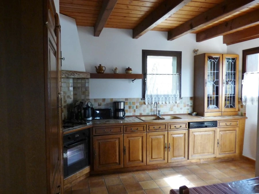 Chalet L'Arolle - 6-kamer apt. voor max. 12 pers. - keuken met oven