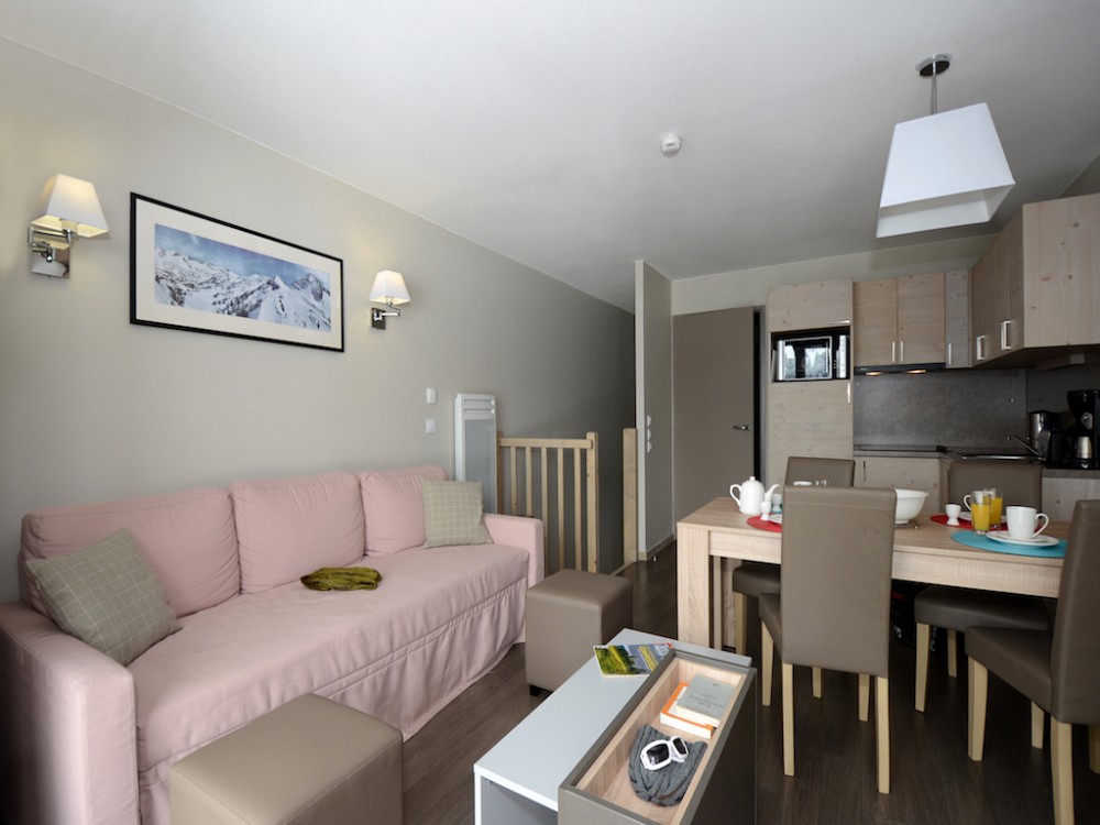 Le Panoramic - keuken in de woonkamer