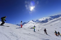 Les Deux Alpes - uitzicht op de bergen