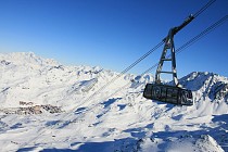 Val Thorens - skilift naar de piste