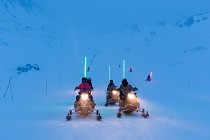 Val Thorens - sneeuwscooter in de bergen