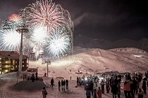 Val Thorens - vuurwerk in de piste