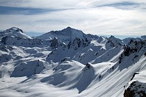 Tignes - uitzicht op de bergen