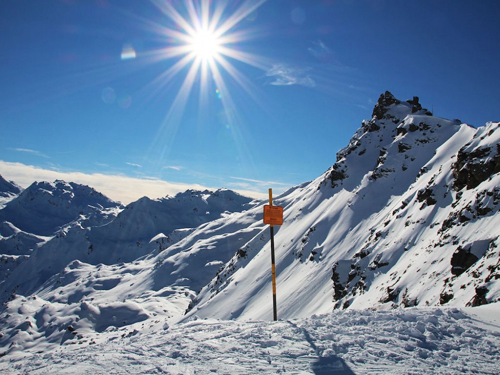 Les Menuires - Zonnetje in de sneeuw