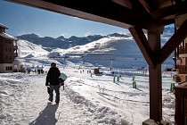 Le Cheval Blanc - naar de piste lopen