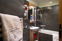 Village Montana - badkamer met wastafel en douche