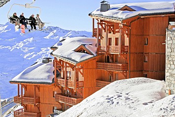 Les Balcons de Val Thorens spa - skilift bij het chalet