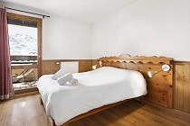 Les Balcons de Val Thorens Spa 6-kamer apt. voor max. 12 pers. slaapkamer, bed, balkon