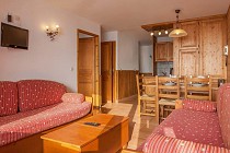  Les Balcons de Val Thorens spa 2-kamer apt. voor max. 4 pers. 2 woonkamer, meubilair, tv 