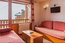  Les Balcons de Val Thorens spa 2-kamer apt. voor max. 4 pers. 2 woonkamer, meubilair, tv