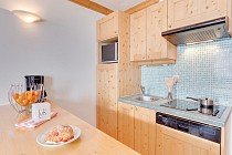 Les Chalets L'adonis - keuken met oven en magnetron