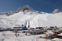 Le Rond Point des Pistes - uitzicht op de bergen