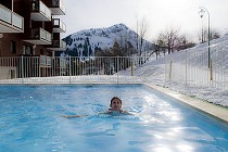 Les Terrasses du Corbier verwarmd buitenzwembad