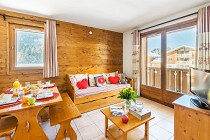 Les Fermes de Samoens - balkon aan de woonkamer