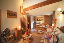 Les Fermes de Samoens - zitbank in de woonkamer