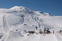 Saint Jean d'Arves - jumps op de piste 