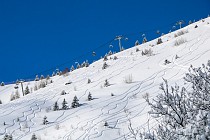Saint Sorlin d'Arves - berg en skilift