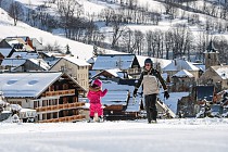 Saint Sorlin d'Arves - leren skien op de piste