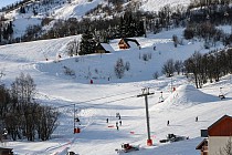 Saint Sorlin d'Arves - skipiste tussen de bomen