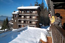 Le Front de Neige - balkon met uitzicht