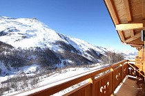 Chalet de Sophie - uitzicht vanaf het balkon