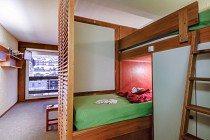 Les Ecrins - slaapkamer met stapelbed