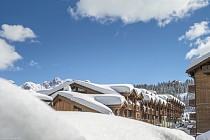 Les Chalets du Forum - sneeuw bedekte chalets