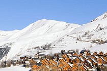 Les c halets des Marmottes - bergen met sneeuw