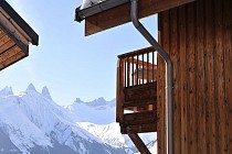 Les chalets des Marmottes - Uitzicht vanaf balkon op bergen