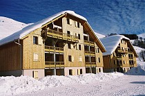 La Fontaine du Roi - chalets in de sneeuw