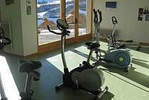 Les Chalets des Ecourts fitnessruimte met uitzicht