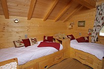 Chalet Jardin d'Hiver - slaapkamer met 2 bedden