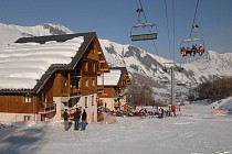 L'Oree des Pistes skilift bij het chalet