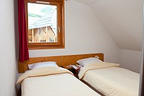 Les Fermes de Saint Sorlin slaapkamer met 2 bedden