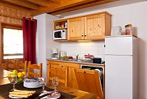 Les Fermes de Saint Sorlin volledig uitgeruste kitchenette