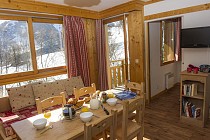 Interieur woonkamer in Le Balcon des Neiges